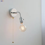 LED Wall Lamp Sconce with Pull Chain Switch and Flexible Arm