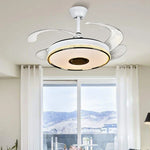 90 Modern Ceiling Fan with Bluetooth Speaker, LED Light, and Remote Control