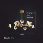 Crystal Lustre LED Chandelier for Home Decor - Luxury Round Ceiling Lamp