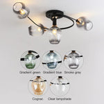 Nordic Glass Chandelier: Bedroom Dining Room Pendant Light Luminaires