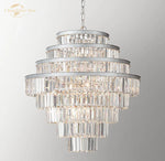 Crystal Pendant Chandeliers Modern Round Hanging Lamps for Bedroom & Living Room