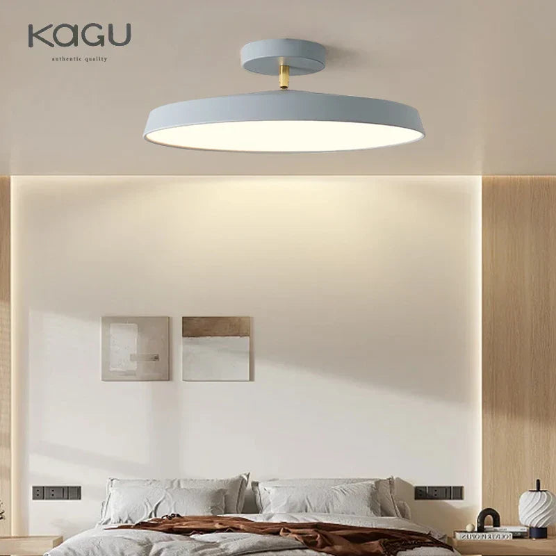 Nordic Minimalist LED Ceiling Lamp, Dimmable Modern Chandelier for Bedroom & Kitchen