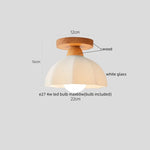 Walnut LED Ceiling Lamp Modern Indoor Lighting Fixture