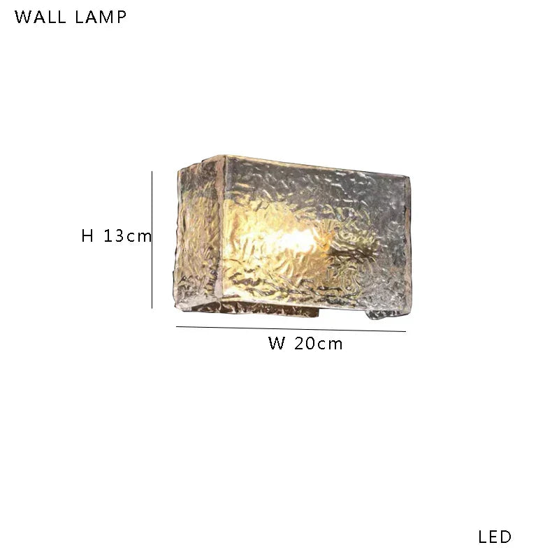 Amber Glass Table Lamp: Nordic Minimalist LED Nightstand Decor