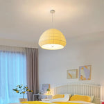 Nordic Fabric LED Chandelier Minimalism Pendant Light for Bedroom Dining Room