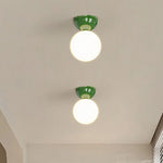 Iron Glass LED Ceiling Lights Modern Home Decor Lighting G9 Lamparas