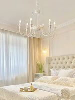 French Light Luxury Living Room Chandelier American Atmosphere Candle Lamp