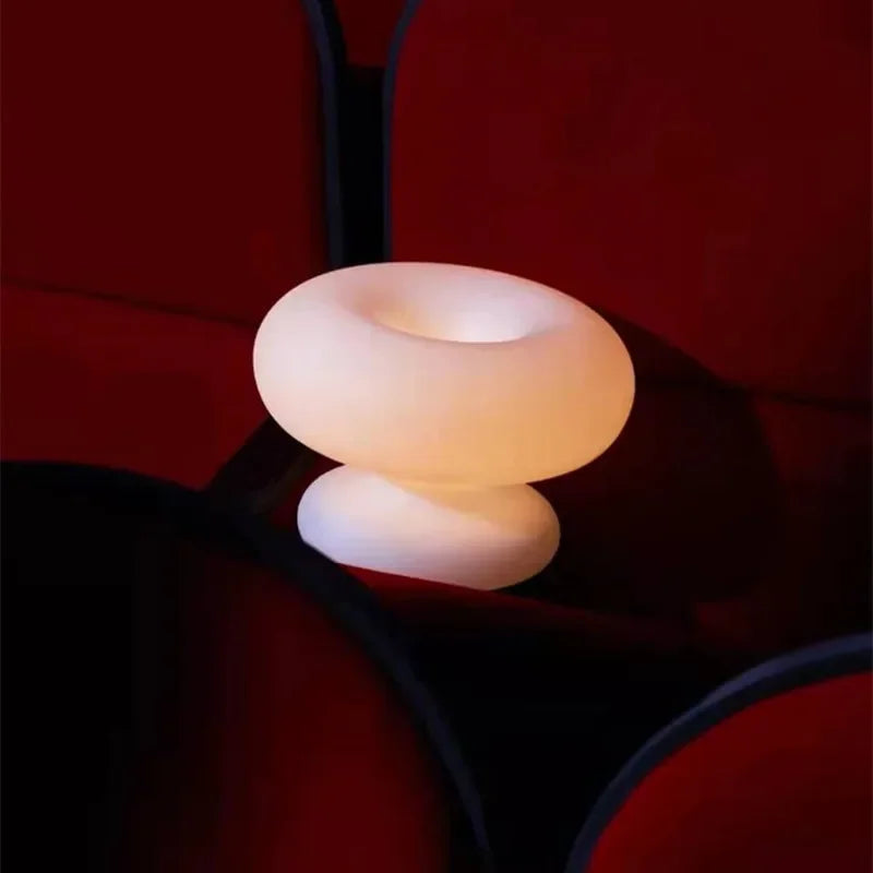 Nordic Glass Mushroom Table Lamp for Living Room Sofa Sides Reading Floor