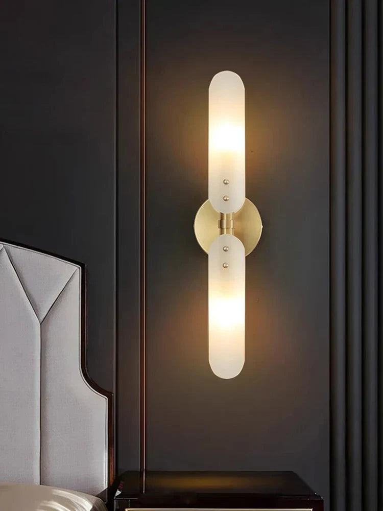 Copper Gold Black LED Wall Sconce Light for Corridor Bedroom Living Room