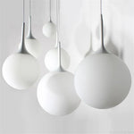 Nordic Glass Ball Pendant Lights LED Chandelier for Living Room & Restaurant