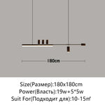 Modern Minimalist LED Ceiling Chandelier for Dining Table Home Indoor Lighting