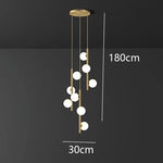 Nordic Home Decoration Stair Chandelier Living Room Dining Pendant Lights Ceiling Light Indoor Lighting