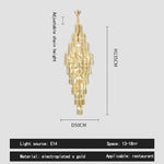 Crystal Loft Pendant Light: Sleek Spiral Staircase Chandelier