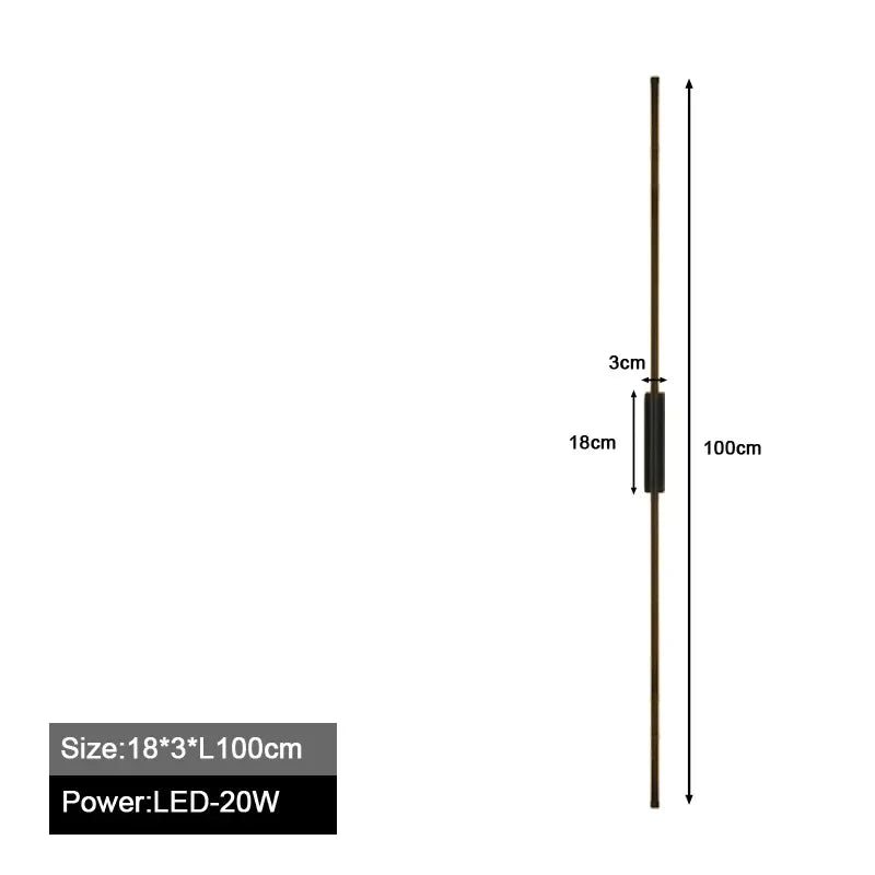 Nordic Slim LED Wall Sconces for Bedroom & Living Room