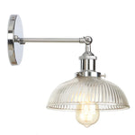 Silver Rural LED Wall Sconce Clear Glass Industrial Art Loft Stair Light