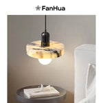 LED Pendant Lights Bulgari Stone Adjustable Steel Hang Lamp Lighting