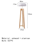 Wood Floor Lamp E27 Bulb Home Art Deco Hotel Bedroom Shop Lighting