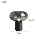 Glass Ball Marble Desk Lamp - Postmodern Minimalist Designer Bedroom Living Room Decoration