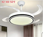 LED Fan Lamp: Modern Invisible Ceiling Chandelier for Living Room, Bedroom & Dining Room