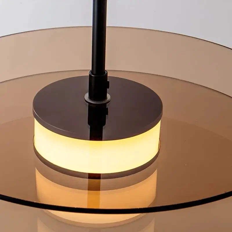 Glass Art Chandelier: Nordic Minimalist LED Pendant Light for Home, Cafe, Bar