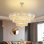 Light Crystal Chandelier: European Style for Living, Dining & Study Rooms
