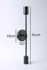 LED Wall Lamp: Modern Two Arm E27 Bedroom Lighting for Bedside, Bathroom Mirror, Vanity.
