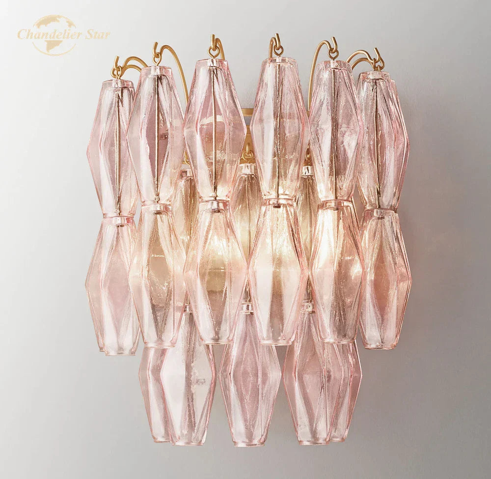 Modern Glass Wall Sconce LED Light Indoor Decor Fixture