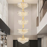 Crystal Duplex Chandelier: New Light Luxury Post-Modern Hall Lighting for High Living Room