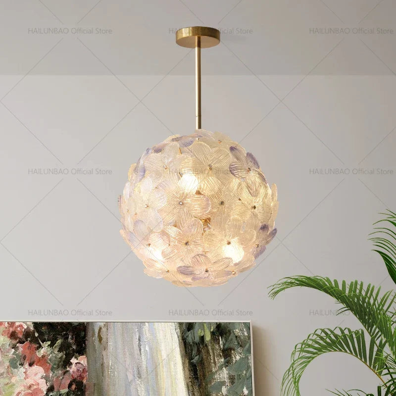 Sweet Cherry Petals Chandelier Study Lamps