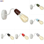 Afralia™ Colorful Ceramic LED Wall Lamp for Living Room Bedroom Loft Minimalism