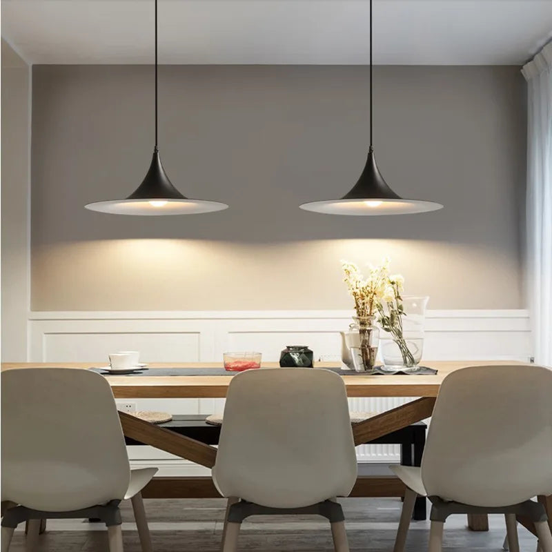 UFO Chandelier: Designer Minimalist Horn Chandelier for Dining Table & Bar Island