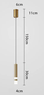 Rotatable Spotlight Pendant Lamp for Modern Bedroom, Living Room, and Kitchen Lighting