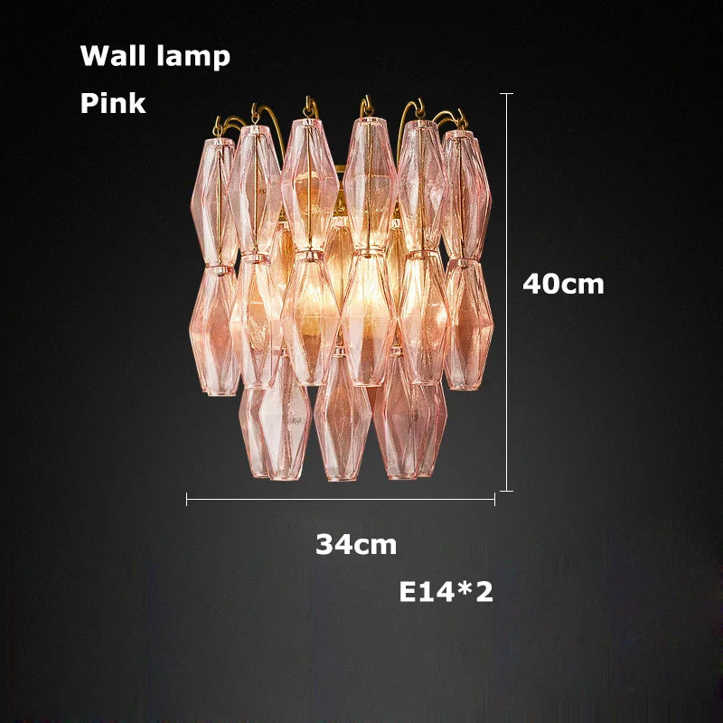 Glass Art LED Chandelier for Living Room