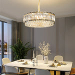 Crystal Chandelier: Elegant Modern Lighting for Living Room, Bedroom, and Restaurant.