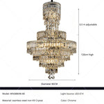 Crystal Chandelier: Luxury Modern Staircase & Living Room, Hotel & Villa Lighting