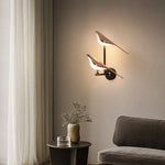 Bird Wall Light Night Modern Fixture Iron Lamp Living Room LED