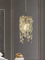 Crystal Headboard Chandelier: Modern Luxury for Master Bedroom & Dining Room