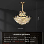 Crystal Chandelier: Modern Nordic Luxury for Living Room, Dining Room, Bedroom