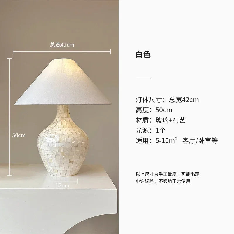 Shell Desk Lights LED Modern Light Fixtures for Living Room Bedroom Study
