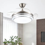 42" Retractable LED Ceiling Fan, Remote Control, Modern Design