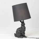 Rabbit LED Table Lamp Modern Nordic Design Resin Industrial Decor for Bedroom