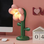 Flower Desk Lamp: Office Bedroom Wedding Gift Living Room Decor Kids Room Bedside Table