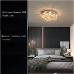 Crystal LED Ceiling Lamp for Chic Living, Bedroom, and Dining Room
