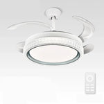 LED Ceiling Fan Light Remote Control, Small Decorative Fan for Home, Bedroom, Dining Room