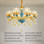 Luxury Ceramic Crystal Chandelier for Living Room, Bedroom, and Restaurant