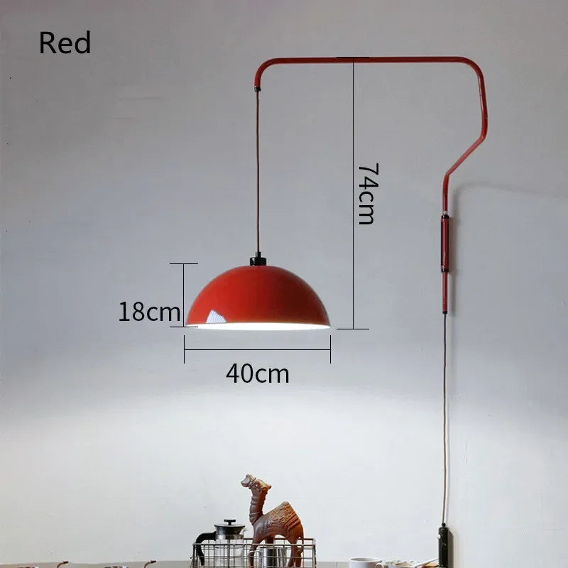 Adjustable Nordic Pendant Light for Kitchen Island and Bedroom Wall Fixture