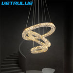 Crystal LED Chandelier Pendant Light for Modern Luxury Living Dining Room Décor