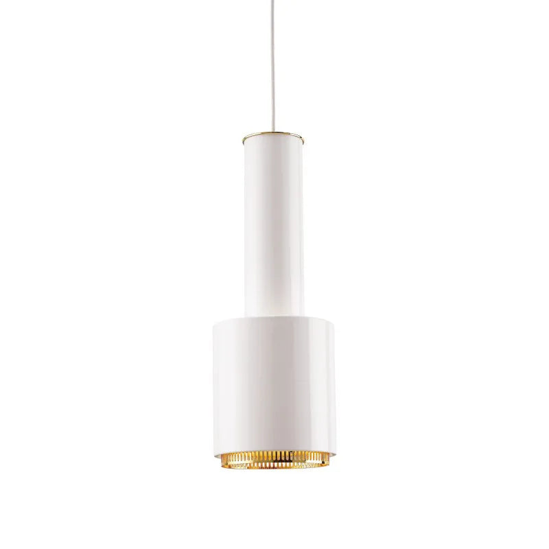 Metal LED Pendant Light for Bedroom Living Room, Black/White/Gold Hanging Lamp