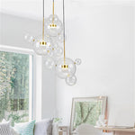 Nordic Mickey LED Glass Ball Pendant Light for Home Decor and Kitchen Lighting