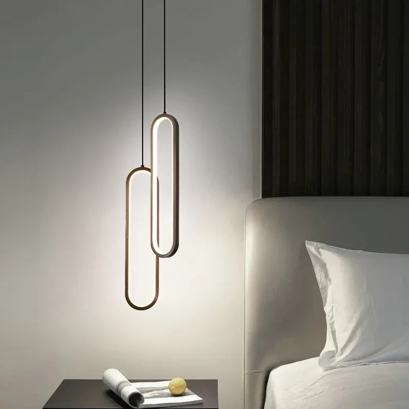Aluminium LED Chandelier for Minimalist Restaurant, Bar, and Living Spaces